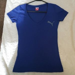 Puma Blue Short Sleeve Tee